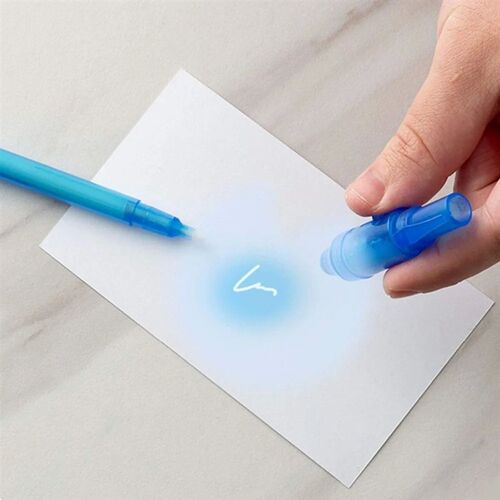 Invisible Ink Pen 12 PCS, Spy Pen with UV Light, Magic Marke