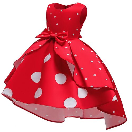 Baby Girls Christmas Flower Striped Dress For Girls Wedding