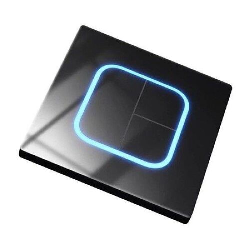 Modern Electrical Light Switches Tempered Glass Panel Wall
