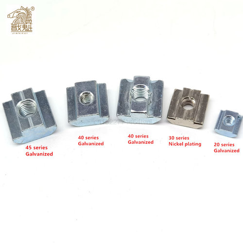 M3 M4 M5 M6 M8 M10 T Block Square nuts T-Track Sliding Hamme