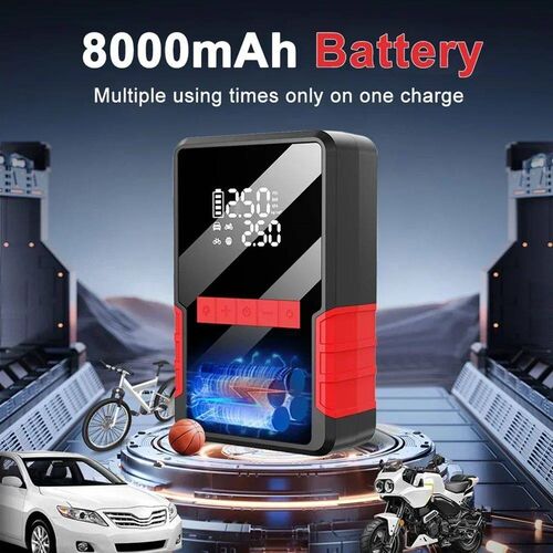 1200A Car Jump Starter Air Pump Multi-Function 4In1  Air Com