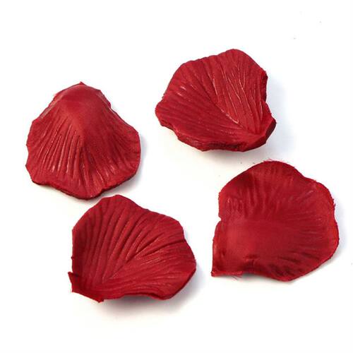 high quality lots 200pcs red colors silk flower rose petals