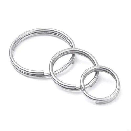 MXLD 9Pcs Titaniums Keyring KeyChain Holder Round Split