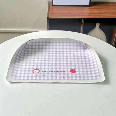 PU Leather Pet Anti Spill Placemat Waterproof Folding Cat