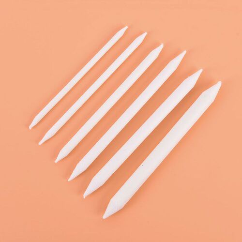 6pcs/set Blending Smudge Stump Stick Tortillon Sketch Art Wh