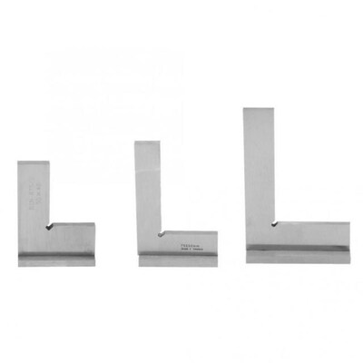 High Accuracy Carbon Steel Flat 90 Degree Right Angle Ruler