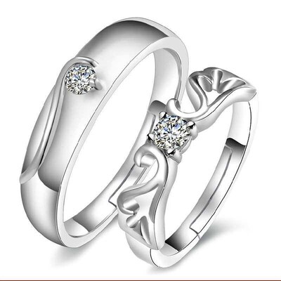 Weihua wedding ring angel love men and women couple rings si