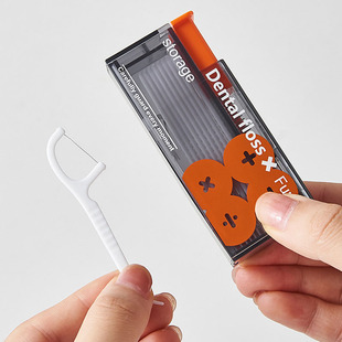 Dental Floss x Fun 可携式自动牙线储存盒 按压弹出 随取随用