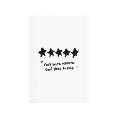 Abstract Humour Bad Smell Funny Bathroom Poster Black White
