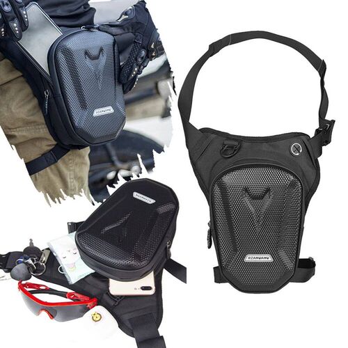 Mens Motorcycle Leg Bag Camping Leisure Waist Bag Waist Bag