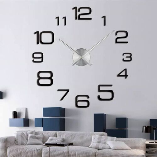 2023 Modern Design Large Wall Clock 3D DIY Quartz Clocks Fas
