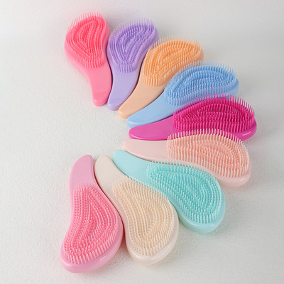 Portable Magic Handle Hair Comb Anti Static Massage Hair Bru