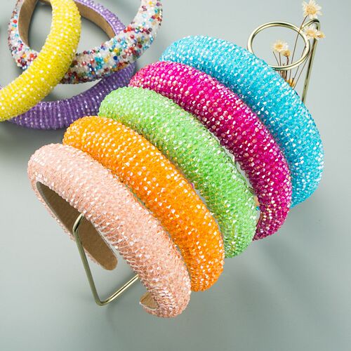 Spring Color Rhinestones Headbands Full Crystal Luxurious Ed