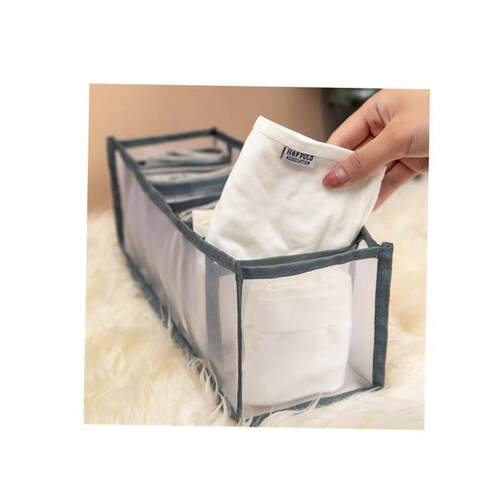 storage box 7 grids bra organizer foldable drawer organizer