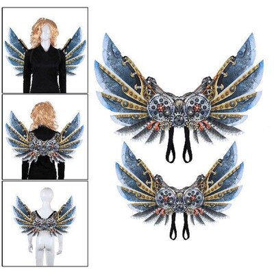 3D Mechanical Punk Decorative Wing Fancy Dress Theme Party