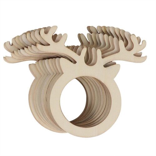 10pcs Christmas Napkin Ring Holders Xmas table Decoration fo