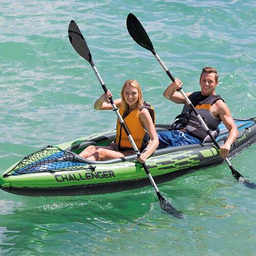 。Intex6806 inflatable boat rubber rowing boat drifting pad