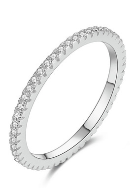 Simple and fashionable personality inlaid zircon row of diam
