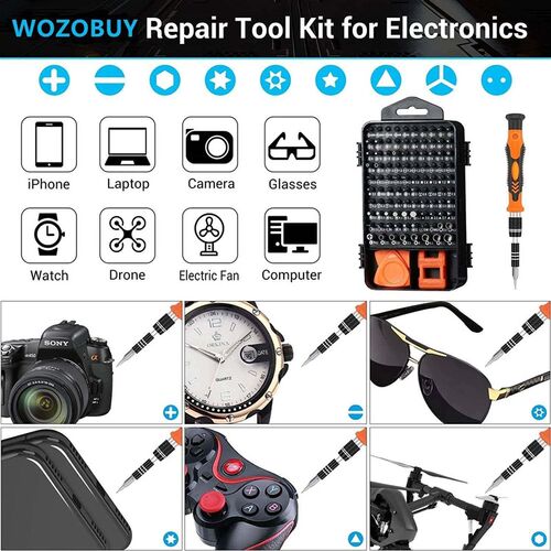 Precision Screwdriver Set,140 in 1 Repair Tool Kit with 1180