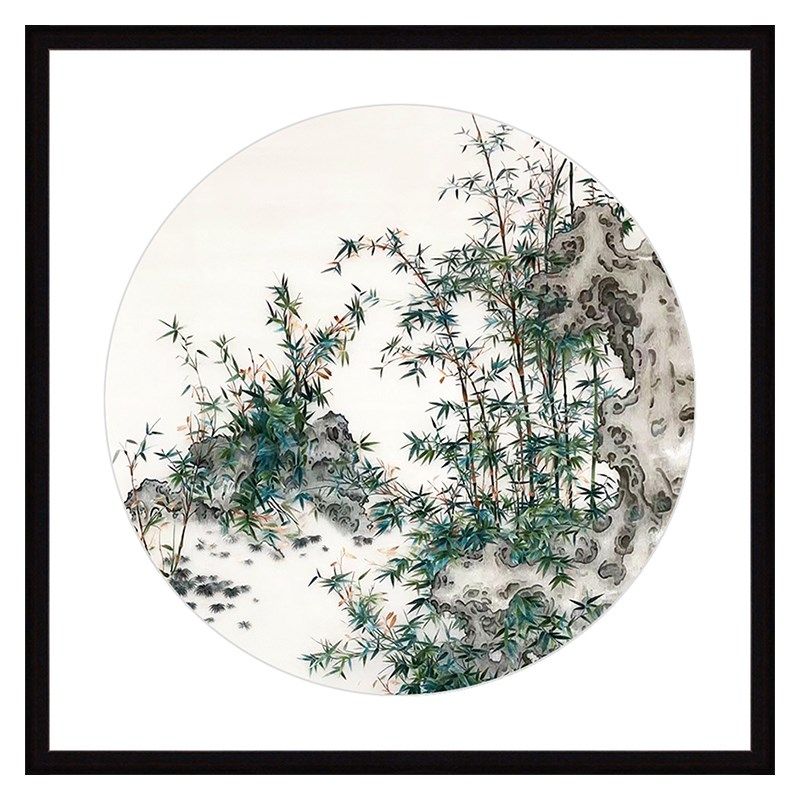 苏绣成品挂画兰草客厅玄关梅兰竹菊中式圆形现代蚕丝纯手工刺绣画,居家布艺,苏绣,淘宝优惠券,粉丝福利购,淘宝优惠卷