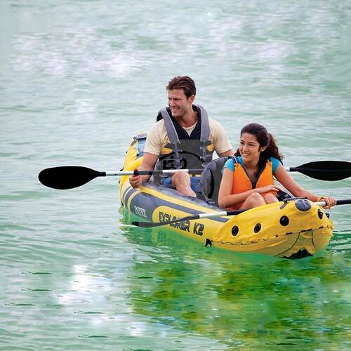 。Intex6806 inflatable boat rubber rowing boat drifting pad