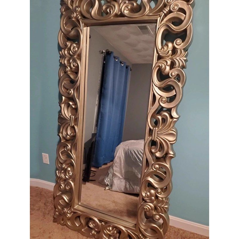 法式复古全身镜实木重工雕花穿衣落地镜欧式巴洛克镜置地大镜子,住宅家具,穿衣镜,淘宝优惠券,粉丝福利购,淘宝优惠卷
