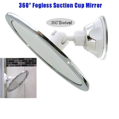 Fogless Makeup Mrror Wth Holder Sucton Cup 360 Rotaton Showe