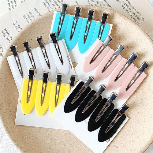 4pcs No Bend Seamless Hair Clips Side Bangs Fix Fringe Barre