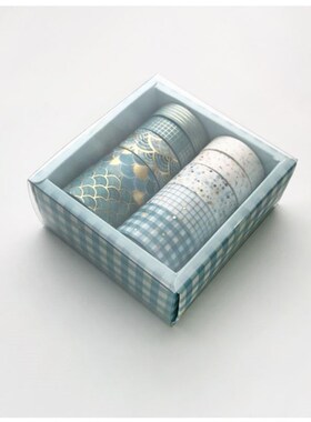 18Pcs/Set Gold Foil Washi Tape Cute Plant Flower Masking Tap