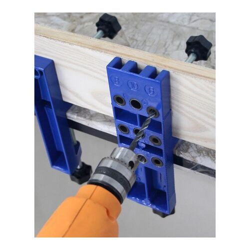 Universal Dowelling Jig Set With Aligning Clamps Dowel Pins