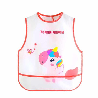 Babys Gown Summer Thin Breathable Waterproof Baby Apron Chi