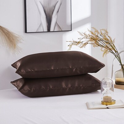 Imitation silk satin Pillowcase Silky Soft Pillow Case cover