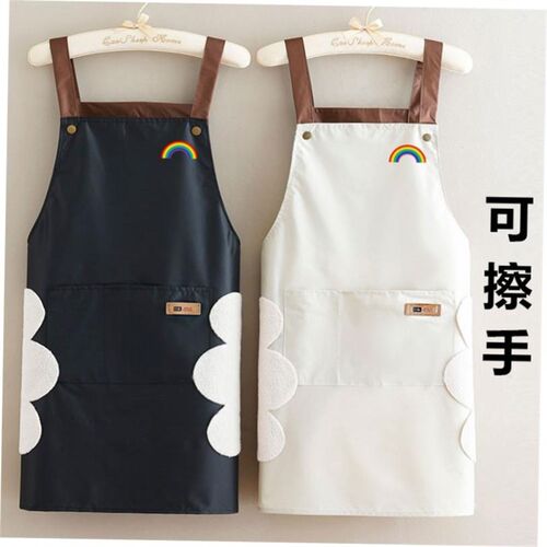 women chef kitchen apron dress cooking waterproof 围裙