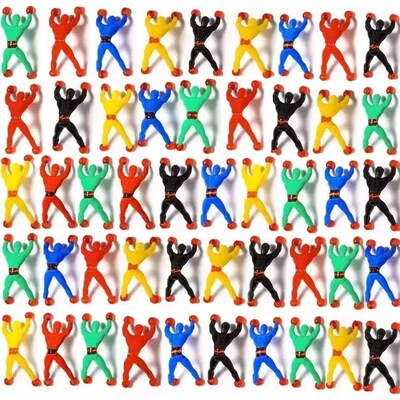 10/100Pcs Novelty Sticky Wall Climbing Climber Men Kids Boy