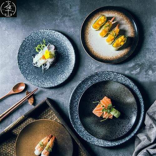 japanese ceramic plates dish tray disc tableware set潮流新款