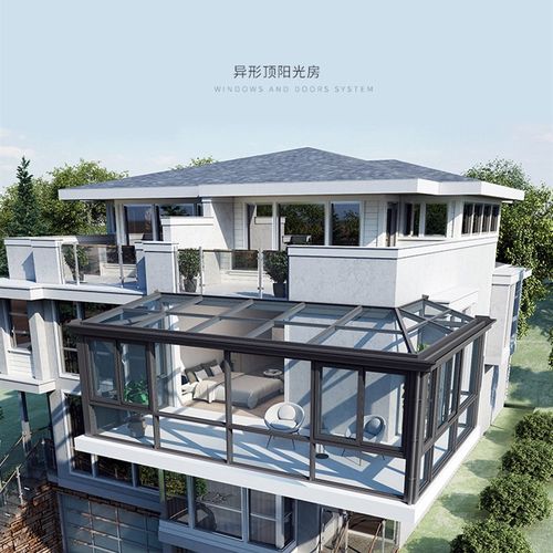 苏州电动平移折叠欧式断桥铝电动天窗别墅玻璃房定制
