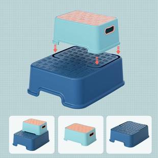 儿童垫脚凳宝宝折叠阶梯凳洗手台阶踩脚小孩凳防滑脚踏凳站凳