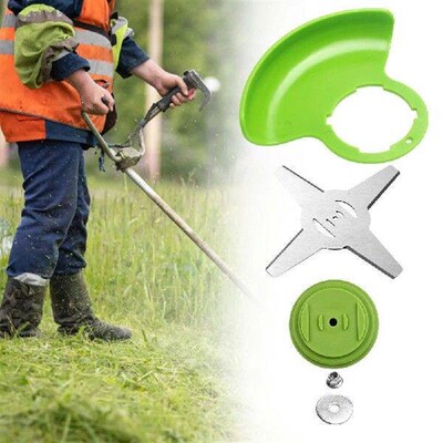 Plastic Cover and Saw Blade Set Grass Protection Baffle