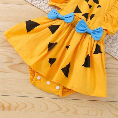 0-24M Halloween Newborn Infant Baby Girls Costumes Bow Pumpk