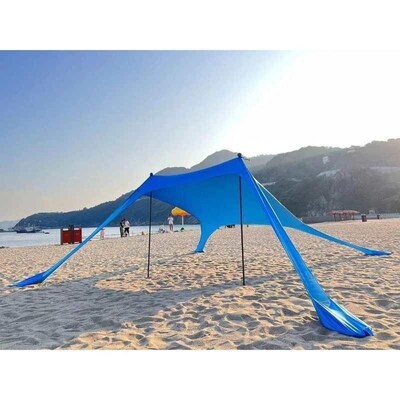 Camping Tent Windproof Pop Up Awning Outdoor Beach Sun Shade