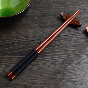 Chestnut Natural Japanese Set Sushi Chopsticks Wood Handmade