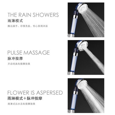 Shower head purification filter element power showerhead