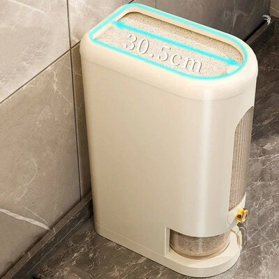 5KG Rice Storage Container Dry Food Dispenser Insect-Proof R