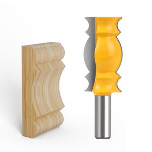 木工铣刀门线条刀鼓住1/2*2-1/刀扶手刀吊顶刀脚线刀框线花线扶手