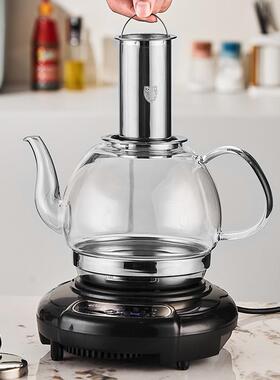 玻璃烧煮水壶电磁炉专用耐壶高高温茶壶大GH40832容量硼硅玻璃花