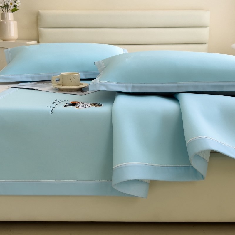 丝丝美海洋丝冰丝凉席三件可水洗折叠床垫空调席人家用1.8米,床上用品,冰丝席,淘宝优惠券,粉丝福利购,淘宝优惠卷