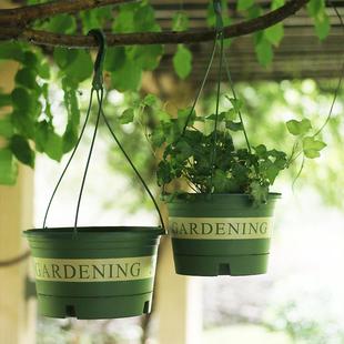金枝玉叶专用花盆老式土花盆加仑挂盆 垂吊篮吊兰吊盆悬挂式 树脂