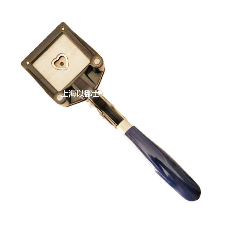 心字样带花边心形裁纸器手持式裁像器相片裁切相纸 卡纸纸板纸箱