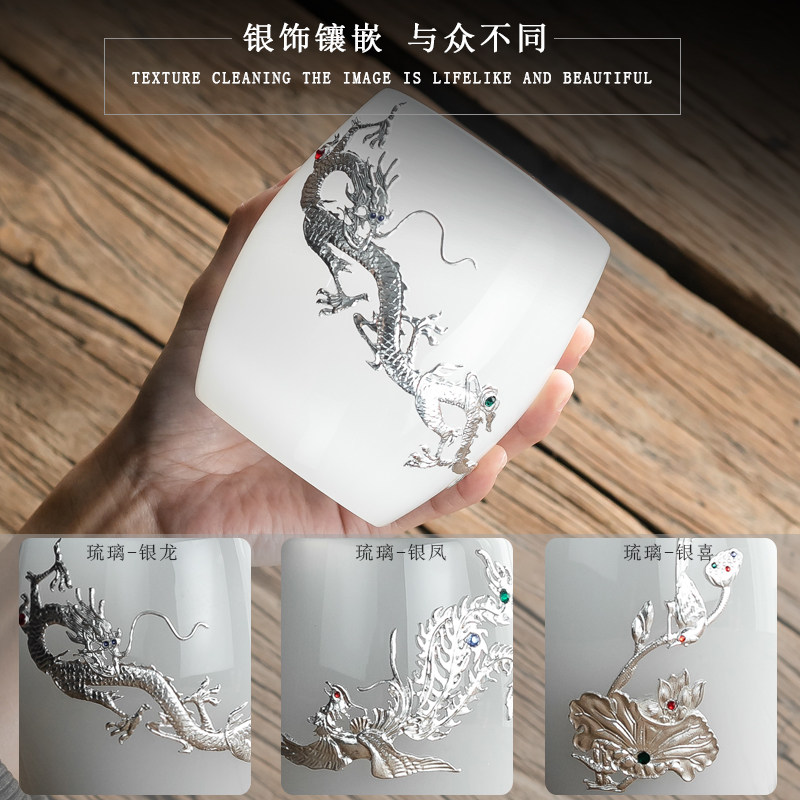 琉璃茶具配件铜制六君子套装功夫茶具茶夹茶勺茶针茶道零配摆件组