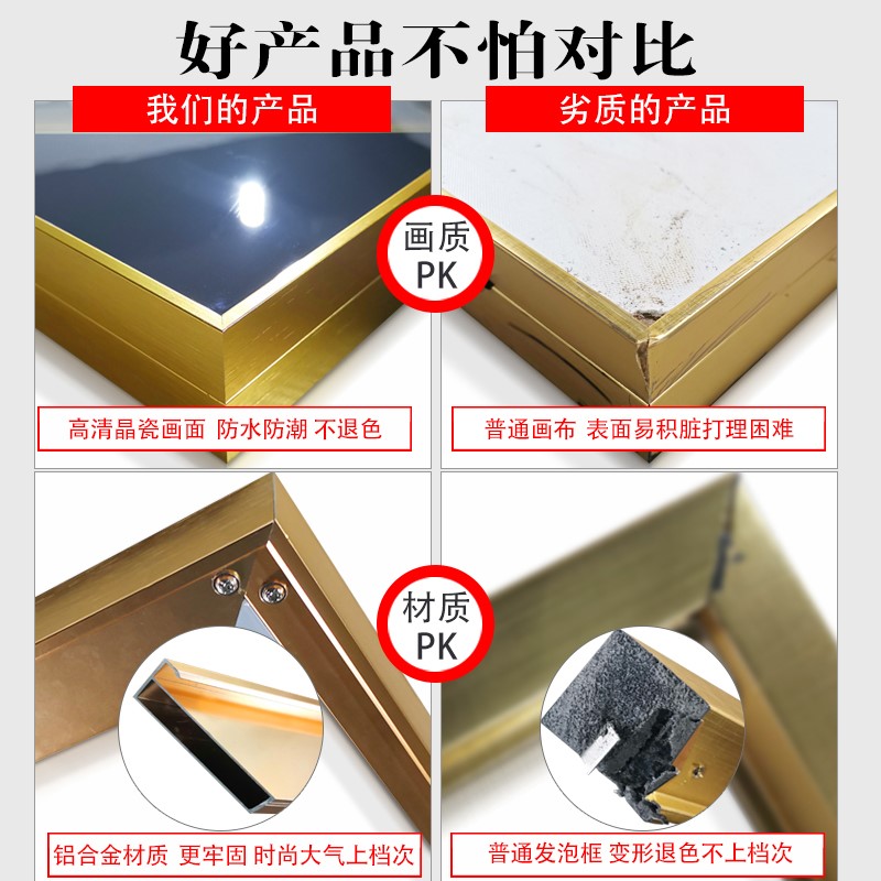 带钟表轻奢遮挡配电箱电源开关电闸箱盒餐厅挂画创意电表箱装饰画